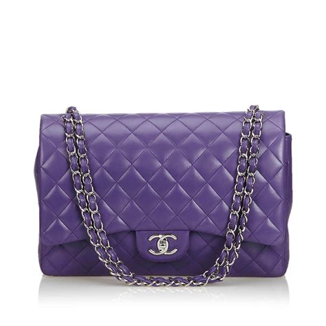 voilet chanel bag|chanel lambskin bag.